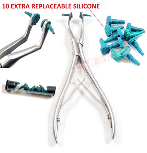 Cynamed CR-01 New Premium German Dental Crown Gripper Remover Pliers Temporary Crown Remover Crown Gripper Pliers 6 Inch thumb #1