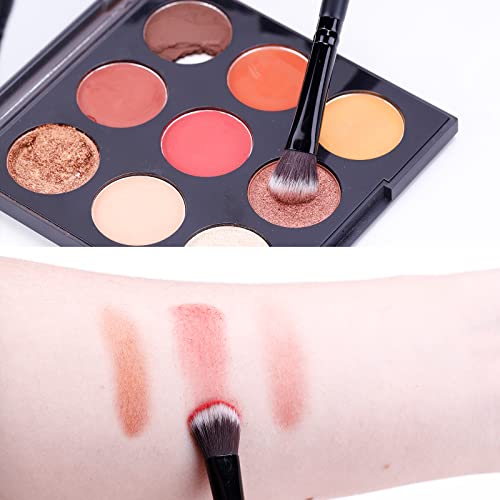 MSQ 4 Stück Augenpinsel Pinselset Makeup Lidschatten Pinselset Makeup Blender Pinsel Augen Pinselsets Blending Brush Augenpinsel Set Make up Pinsel Set Lidschattenpinsel schwarz