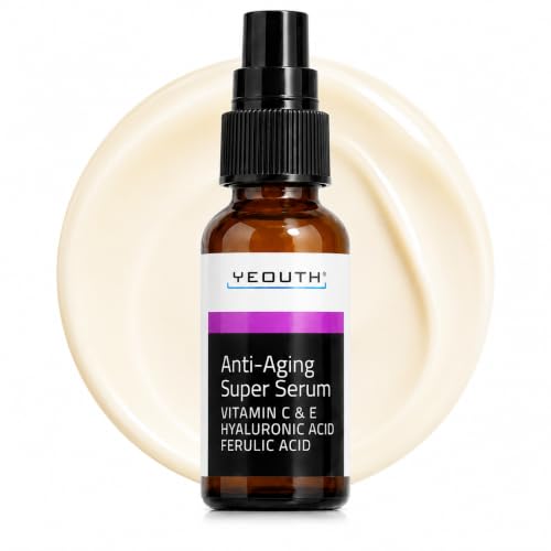YEOUTH Anti Aging Serum for Face for More Even and Firmer-Looking Skin 1oz