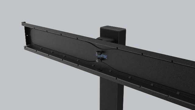 Support TV Mobile Bontec - Pour TV 30-70" Jusqu'à 40kg - Étagères Verre Trempé - Roulettes