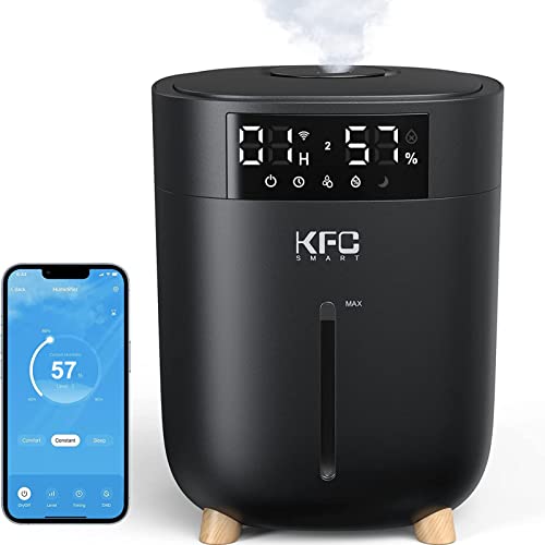 Image of Humidifiers for Bedroom Large Room - Smart 8L Top Fill Cool Mist Humidifiers for Home, Nursery, Baby, Plant with Essential Oil Diffuser, Ultrasonic Air Humidifier with Adjustable 360° Rotation Nozzle