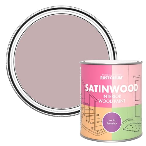 Rust-Oleum Pink Satinwood Interior Wood Paint - Little Light 750ml