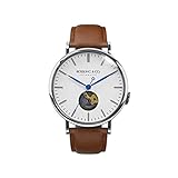 Rossling & Co. Metropolitan 40mm Automatic Wrist Watch | White Open-Heart