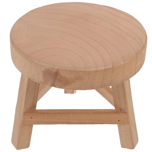 Support à Plantes en Bois Marron CRAFTHROU Tabouret pour Pot