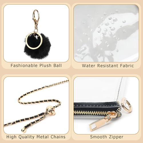 Image of YGR Womens Clear Bag for Stadium Events PVC Small Crossbody Purse for Concert, Party Sports Stadium Approved Present