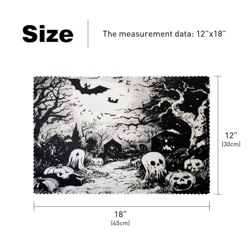Set de table antidérapant motif arbre mort résistant à la chaleur - 6