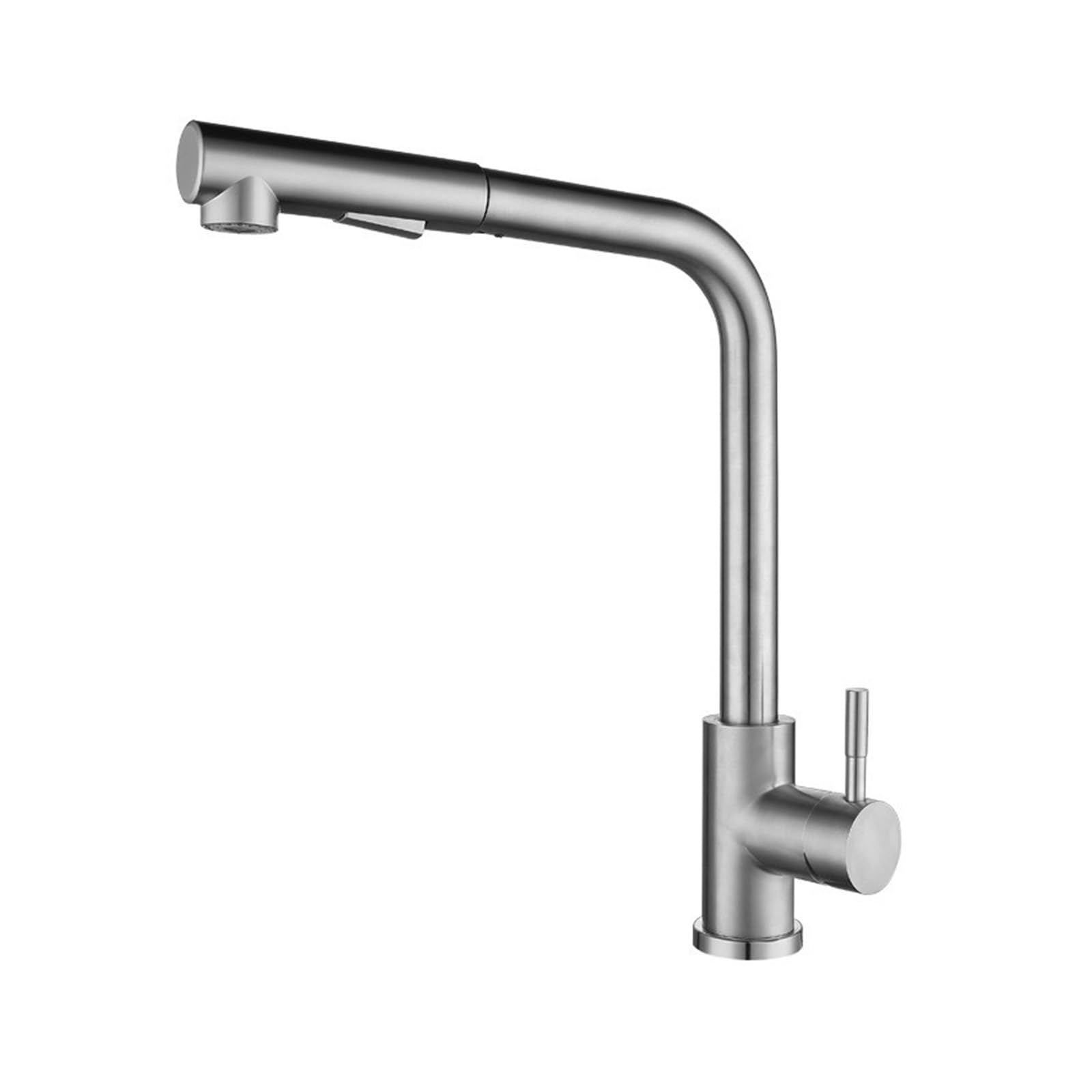 YJYJY Faucet 360° Swivel Stream Sprayer Nozzle Stainless Steel Kitchen Sink Hot and Cold Faucet Kitchen Faucet Deck Mount Mixer tap