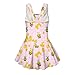 Howilath Bee Girls One Piece Swimsuit with Sleeveless Pink Tank and Skirt All-in-One Swim Dress Bathing Suit 3-13 Years