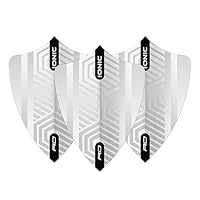 RED DRAGON Hardcore Weiß Freestyle Dart-Flüge - 3 Sätze pro Packung (insgesamt 9 Dart-Flüge) – Ansicht 2