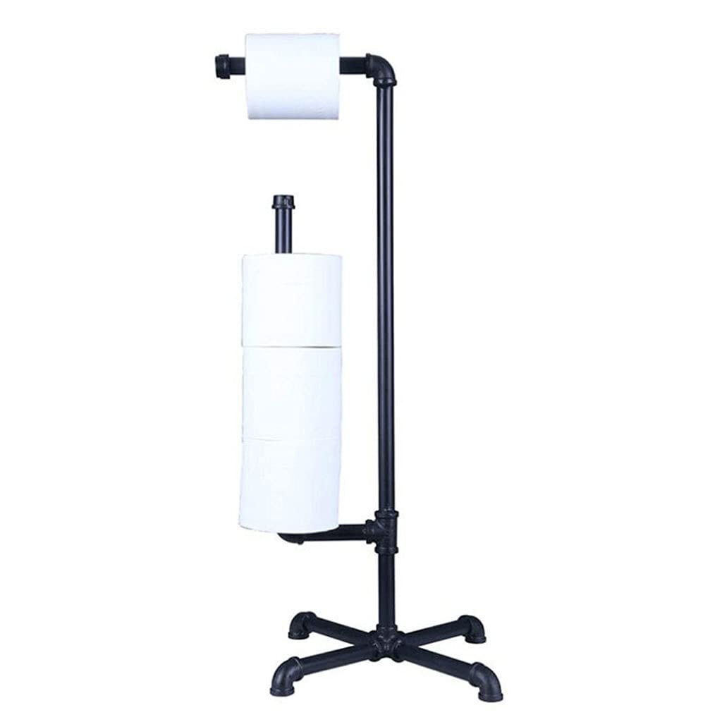 Toilet Paper Free Standing Toilet Paper Holder Stand With Reserve, Bathroom Tissue Roll Metal Hanger Bathroom Holder