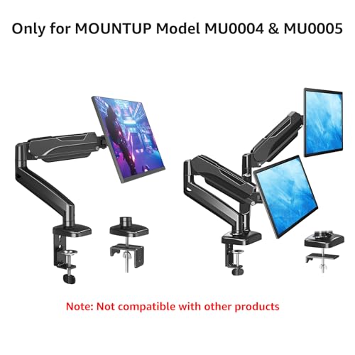 Image of MOUNTUP MU0004 MU0005 Desk C-Clamp Extension for Max 6 in Thick Desk Base | Longer mount for MOUNTUP Mnotor arms model # MU0004&MU0005 Extended C-clamp for desk thicknesses ranging from 0.39-6 inch