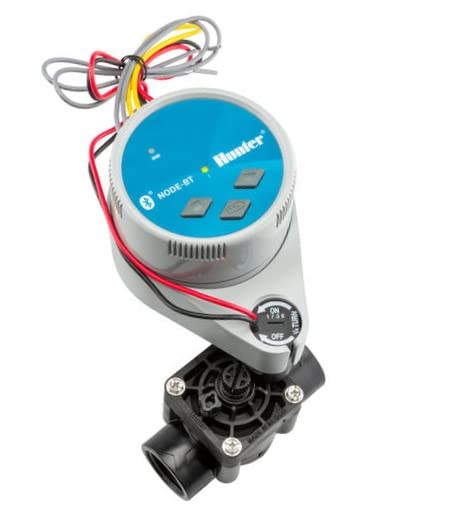 Hunter NODE-BT-100-VALVE-B - Programador a batería Bluetooth de una estación con válvula incluida