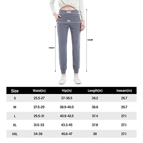 Stretchup Women's Joggers Pants Lightweight Running Sweatpants With Pockets Athletic Tapered Casual Pants For Workout,Lounge Grey #TOP5