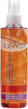 Italwax After Wax Care Lotion - 250ml / 8.45fl.oz - Natural vegetable oil - Orange - Moisturizing and removing waxing residues