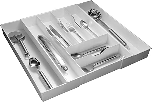 Dial Industries Mega Expand White Expanding Kitchen Drawer Organizer by Dial Industries, Inc. - Used condition - CA$15.20