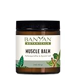 Banyan Botanicals Muscle Balm – Organic Muscle Massage Balm with Ashwagandha Root & Epsom Salt – Supports Healthy Circulation & Soothes Tired Muscles – 4oz – Non GMO Sustainably Sourced Petroleum Free
