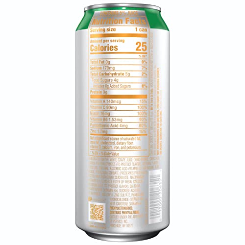 Mtn Dew Energy, Tropical Sunrise, 16Oz Cans (12 Pack), 0G Added Sugar, 5% Juice, Zinc To Help Support Immune Function, Citicoline And Caffeine For Mental Boost*, Antioxidants Vitamins A&C #TOP2