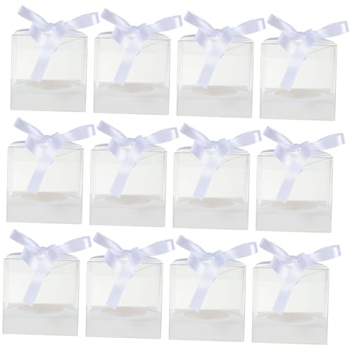 PRETYZOOM 30pcs Translucent Cake Boxes Window Small Cake Boxes for Birthday Wedding Party