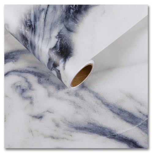 CRE8TIVE Papel tapiz autoadhesivo de vinilo de mármol mate impermeable para sala de estar, baño, cocina, encimera, papel de contacto autoadhesivo para gabinete, 30 cm x 200 cm