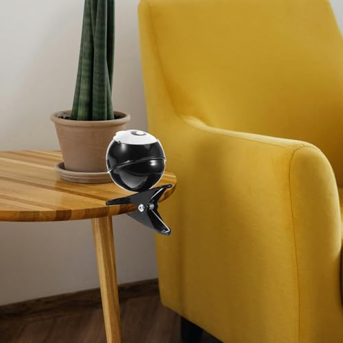 Cendrier de table en métal noir anti chute avec pince fixe - 4