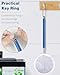 Pawfly 3 Inch Aquarium Shrimp Net, Tiny Fish Tank Net with Extendable Stainless Steel Handle, Soft Round Fine Mesh for Baby Fish, Food Residue, and Debris Skimming in Small Ponds & Tanks