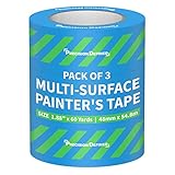✅ FÁCIL DE USAR: Aplica la cinta de enmascarar azul sobre una superficie limpia y seca y déjala reposar de 30 a 60 minutos antes de empezar a pintar. Cuando termines de pintar, espera a que se seque completamente antes de retirar la cinta.