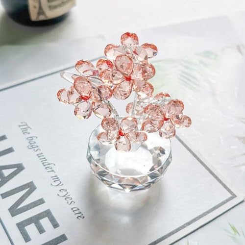Figurines de fleur de prune en verre pour decoration de table chic - 3