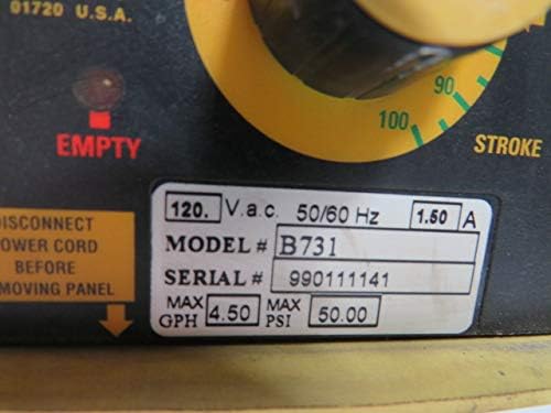 B731 Electromagnetic Dosing Pump 120V 50/60Hz 1.5A 4.5GPM