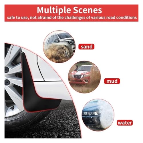 Guardabarros coche para VW Sharan, protectores contra salpicaduras ideales para viajar en familia 4