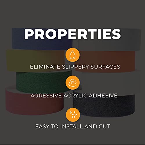 Wod Astc32 Heavy Duty Anti Slip Tape, White - 1 Inch X 60 Ft. Non Skid Treads Weather Proof Indoor/Outdoor Traction Tape For No Slip Stairs #TOP4