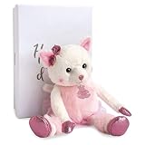peluche dumbo pequeño Gato rosa Histoire d\'Ours HO2841 Chat Misty - Muñeco de Peluche (25 cm), Color Rosa