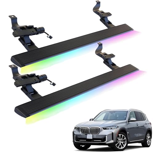 Estribos eléctricos para BMW X5 2019-2026 con luces LED miniatura 1