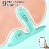 Qhysin Butterfly Vibration für Frauen Klitoris Stimulator Auflegevibrator mit APP Fernbedienung Sitzen und Reiten G Punkt Dildo Vibrator mit 9+9 Vibrations Anal Vibratoren Sexspielzeug für Paare – Bild 3