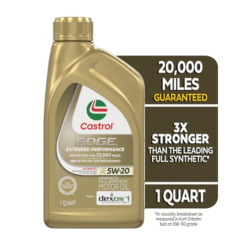 Image of Castrol Edge Extended Performance 5W-20 Motor Oil 1 Quart, Pack of 6
