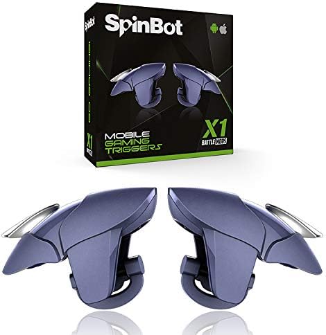 SpinBot BattleMods X1 | Mobile Gaming Triggers | for BGMI/Free Fire Max/COD Mobile- (Blue)