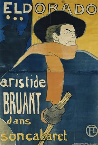 Toile Henri De Toulouse Lautrec Eldorado avec rendu graffiti haute définition