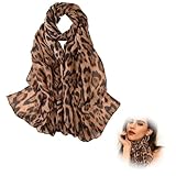 【Diseño impecable】Esta bufanda de leopardo es ligera y con un diseño sofisticado que favorece a mujeres de cualquier edad. Puedes comprar con total confianza: no solo sirve para el día a día, sino que también es un maravilloso complemento para fiestas, bodas u otras ocasiones especiales.