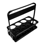 TOKIDNY Käfige Bierkorb Mit Henkel Camping-bierträger Biereimer Halter Getränkelieferant Träger Für Getränkebehälter Veranstalter Getränk Tragen CADD Bierflasche Pp Black Wiederverwendbar