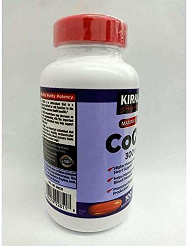 Adema Kirk-Land-Signature Coq10 300 Mcg 100 Softgels,Maximum Potency Co Q 10 Supplement,Purple #TOP4