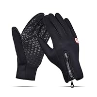 Thermal Gloves, Ultimate Waterproof & Windproof Thermal Gloves, Winter Gloves for Men & Women (Black,X-Large)