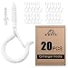 SCXCLY 20pcs Q Hanger Hooks With Safety Buckle - 2.2 Inch Screw Hooks For Outdoor String Lights - View #2