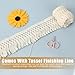 10 Yards Boho Long Fringe Trim 2.3'' Wide - Cotton Tassel for Clothes, Lamp Shade, Curtain, Dress, Crafts, Accessories, Home Decor