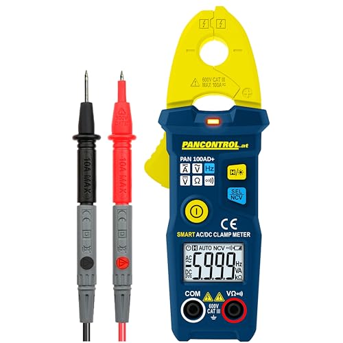 Pancontrol PAN 100AD+ Stromzangen 100A AC/DC mit autom. Funktionswahl, Phasenprüfer und kontaktlosem Spannungsprüfer