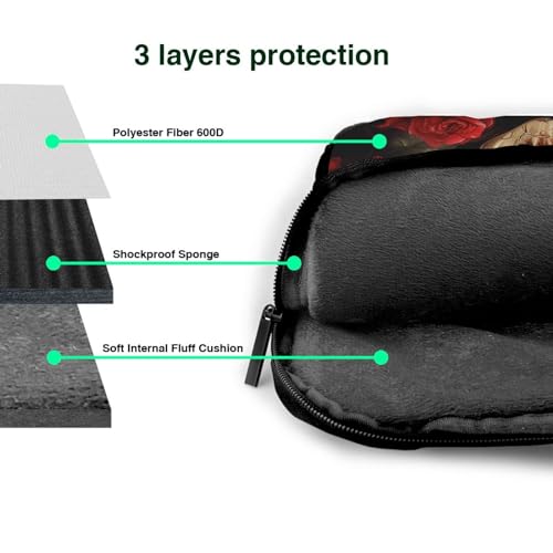 Skull Design Laptop Bag Women Men Laptop Sleeve miniatura 6