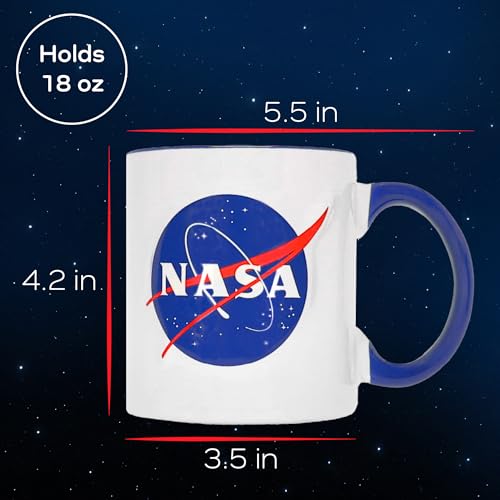 Taza de cerámica ICUP NASA 18 oz con logo clásico miniatura 5
