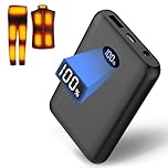 7.4V2A 10000mAh Battery Pack for Heated Gilet Vest Jacket Coat Trousers Pants and Heating Underwear, Heated Clothing Replacement Battery Pack