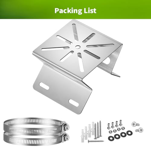 Lonnky Universal Vertical Pole Mount for CCTV Cameras, Solid Metal Mounting Bracket , Compatible with PTZ Dome Cameras, Solar Panels, LED Lights, Wall/Stage Mounting - Image 7