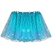 Produktbild Cuteelf Mädchen Tüll mit LED Licht Ballet Kurz Rock Elastic Bund Tutu Tanz Rock,Tüllrock Petticoat Unterrock Kurz Ballkleid Abendkleid Gelegenheit Zubehör für Frauen Mädchen