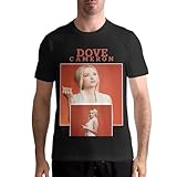 QANCOSI Doves Musics Cameron Shirt Men's T-Shirt Classic Short Sleeve Top Fashion Tee X-Large Black