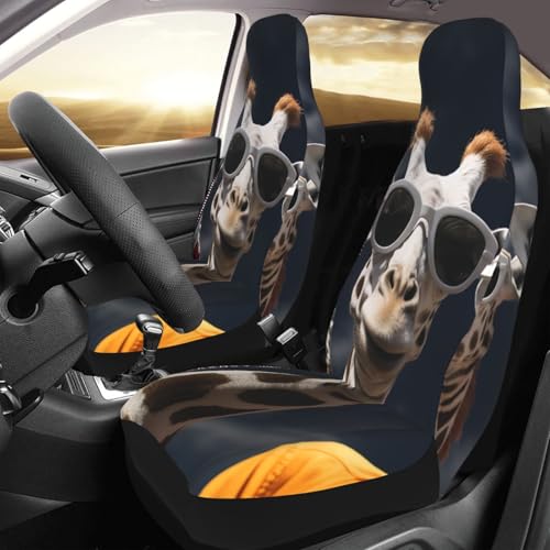 Housses de siège avant universelles Three Girafes pour voiture berline SUV camions